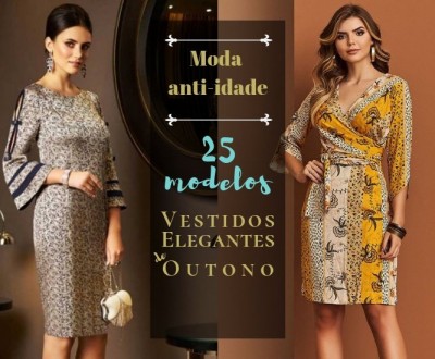 25 modelos de vestidos elegantes de outono