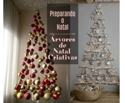 Preparando o Natal: +26 ideias de árvore de Natal criativa