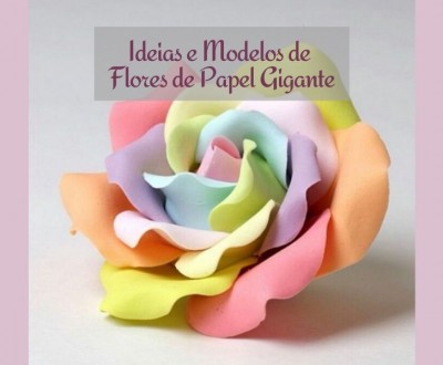 23 ideias de modelos de flores de papel gigante