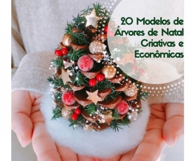20 Modelos de Árvores de Natal Criativas e Econômicas