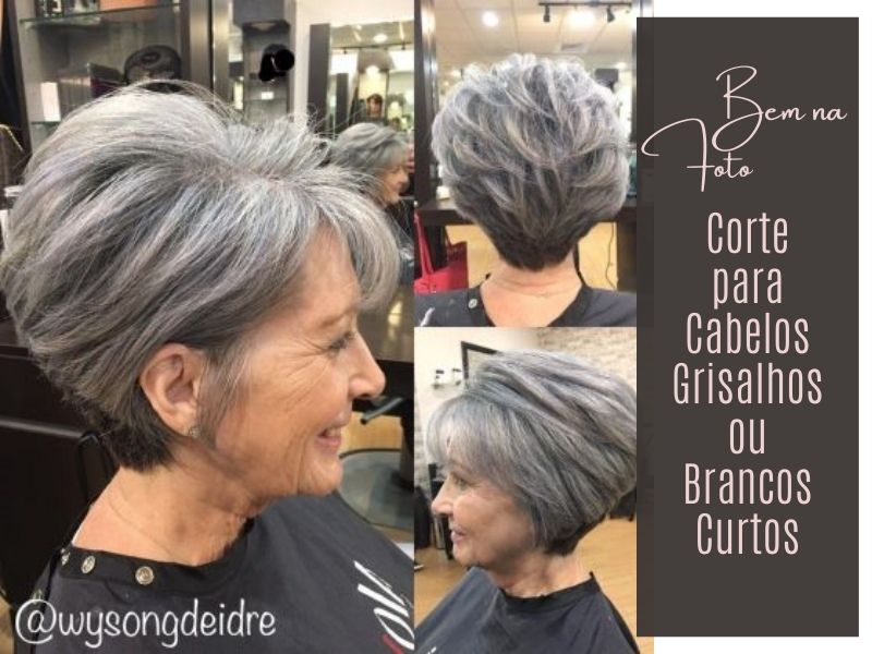 Corte para cabelos grisalhos ou brancos curtos ⋆ De Frente Para O Mar