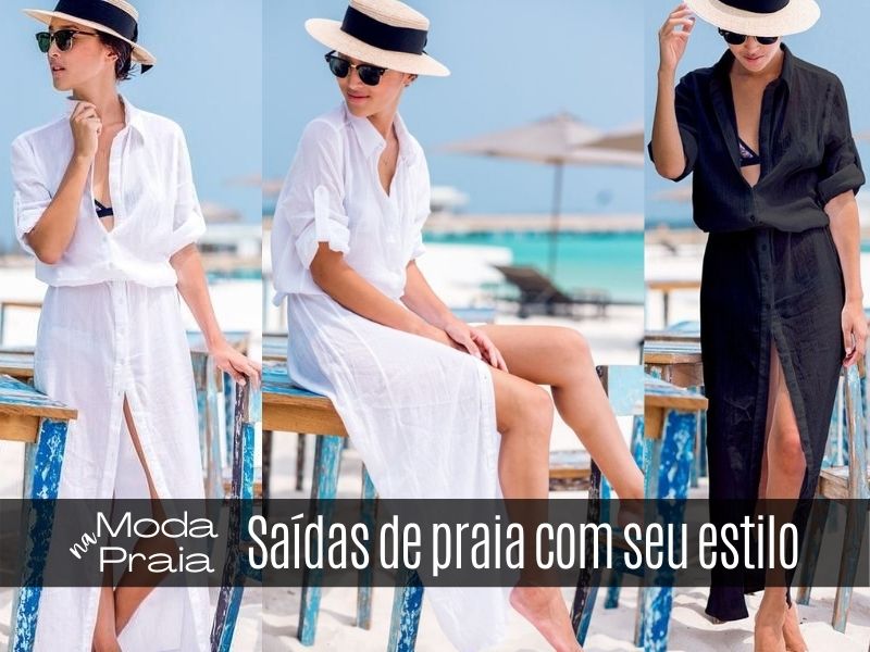 Moda na Praia - Saídas de praia com seu estilo