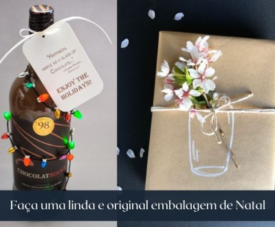 Faça uma linda e original embalagem de Natal
