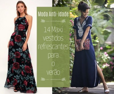 14 Maxi vestidos refrescantes para o verão