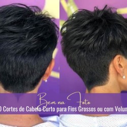 Bem na Foto: 20 Cortes de Cabelo Curto para Fios Grossos