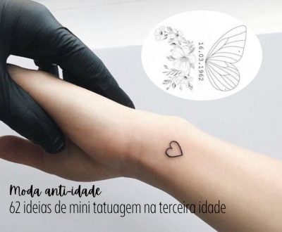 Moda anti-idade: 62 ideias de mini tatuagem na terceira idade