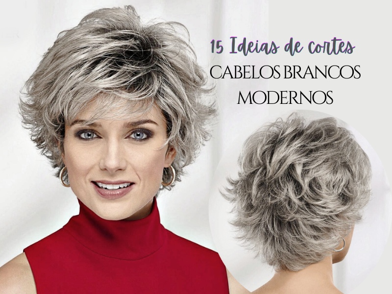 15 Ideias de cortes de cabelos brancos modernos