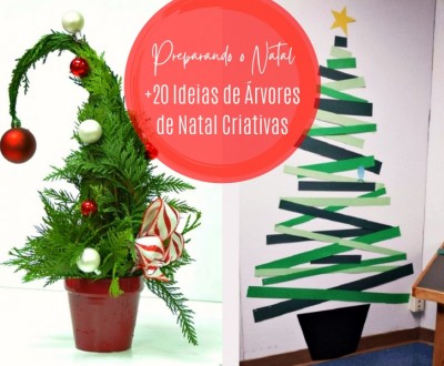 Preparando o Natal: +20 Ideias de Árvores de Natal Criativas