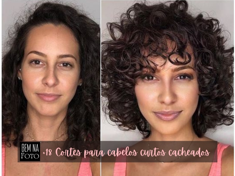 10 ideias de cortes para cabelo curto cacheado