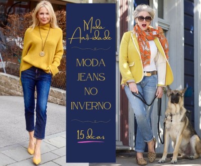 Moda Anti-idade: Moda jeans no inverno - 15 dicas
