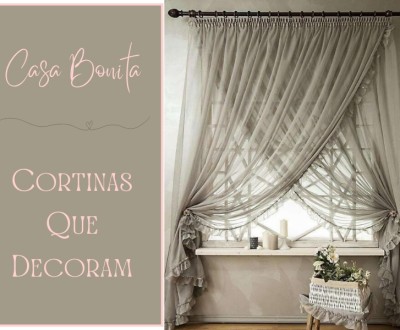 Casa Bonita: cortinas que decoram
