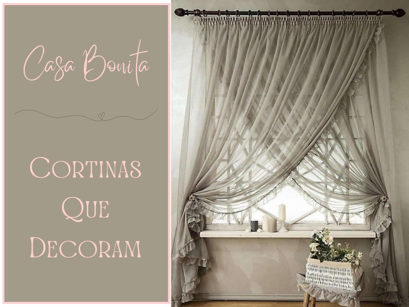 Casa Bonita: cortinas que decoram