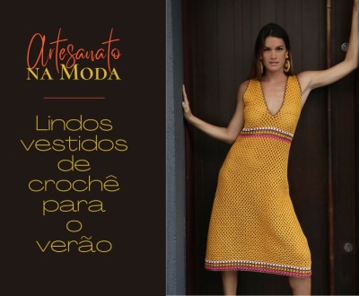 Artesanato na Moda: Lindos vestidos de crochê para o verão