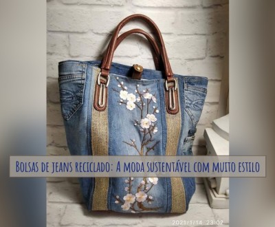 Bolsas de jeans reciclado: A moda sustentável com muito estilo