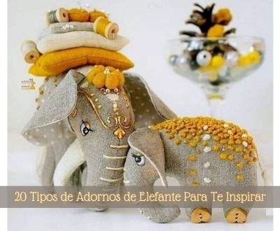 20 tipos de adornos de elefante para te inspirar