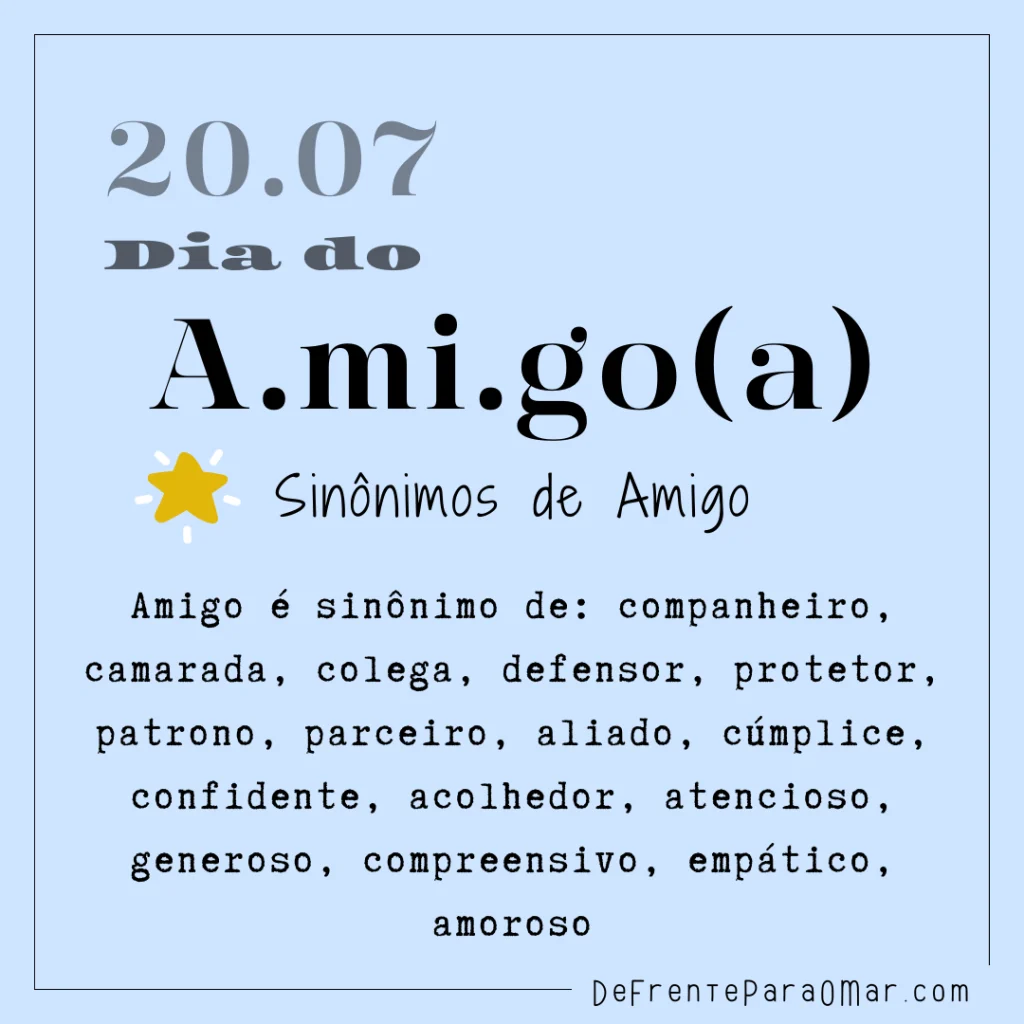 Feliz Dia Do Amigo