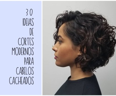 30 Ideias de cortes modernos para cabelos cacheados