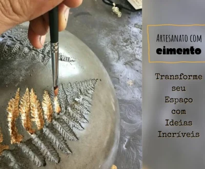 Artesanato com Cimento: Transforme seu Espaço com Ideias Incríveis