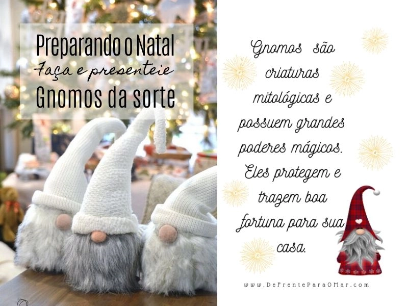 Gnomos da Sorte para o Natal: Faça, Decore e Presenteie com Carinho