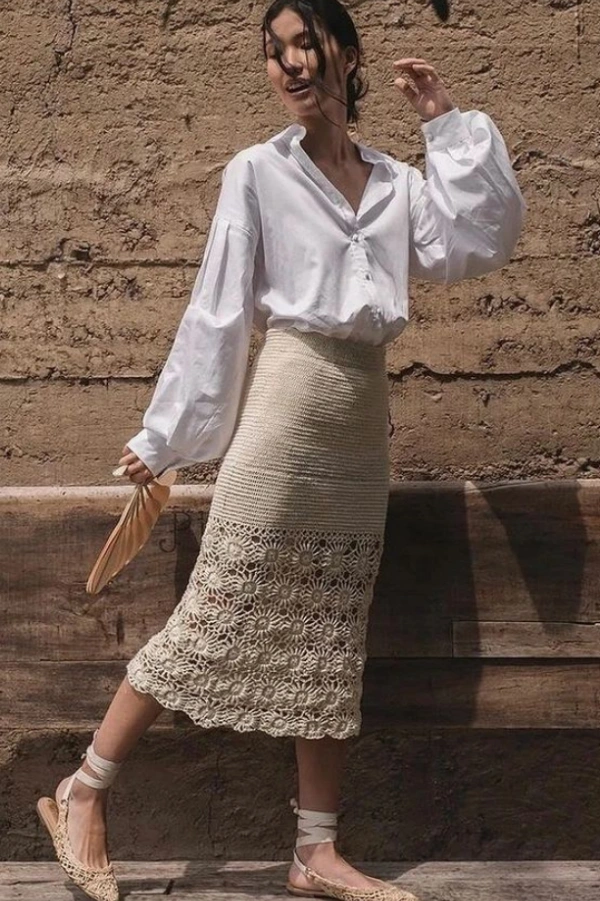 Saia em Crochê: 7 Modelos Estilosos para Você Criar e Inovar no Seu Look