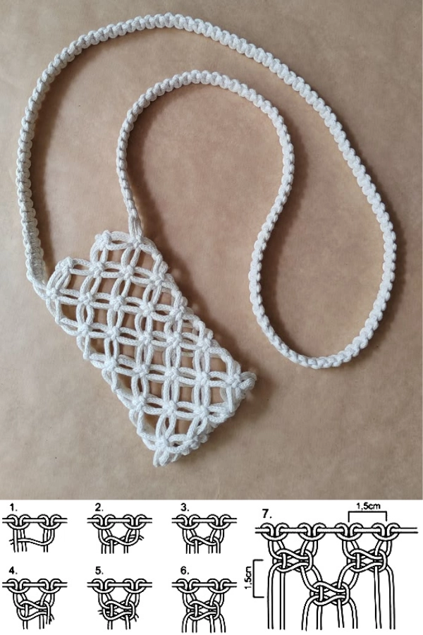 Tendências com o Macramê: DIY Porta-Celular e Porta-Garrafa de Macramê