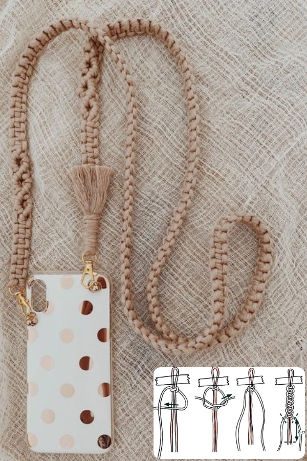 Tendências com o Macramê: DIY Porta-Celular e Porta-Garrafa de Macramê