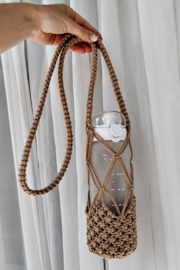 Tendências com o Macramê: DIY Porta-Celular e Porta-Garrafa de Macramê