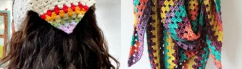 30 Ideias Criativas de Cachecol, Xales e Bandanas de Crochê com um Só Ponto
