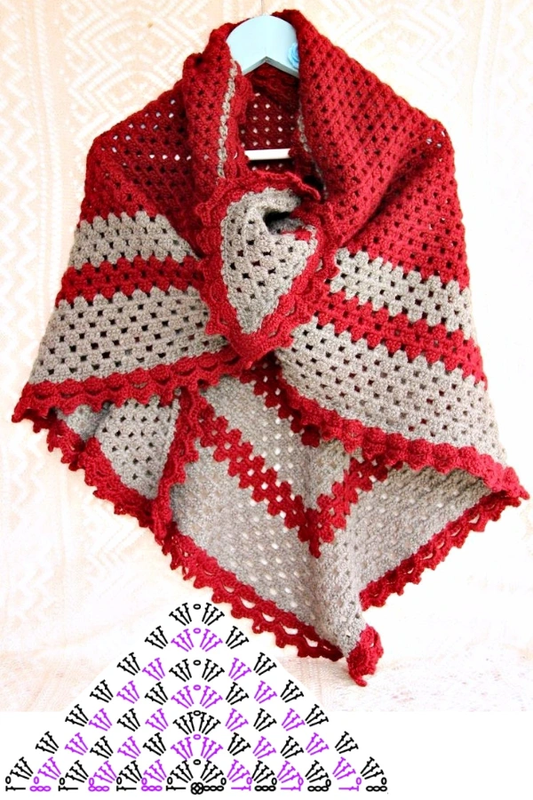 30 Ideias Criativas de Cachecol, Xales e Bandanas de Crochê com um Só Ponto"