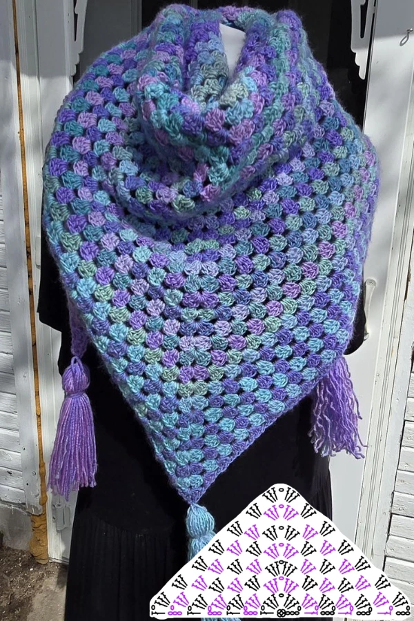30 Ideias Criativas de Cachecol, Xales e Bandanas de Crochê com um Só Ponto"