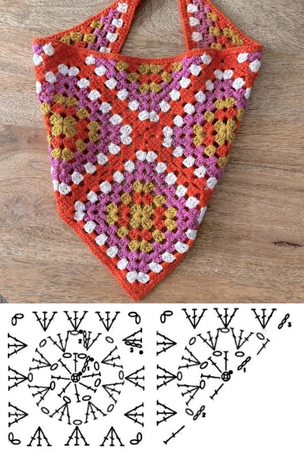 30 Ideias Criativas de Cachecol, Xales e Bandanas de Crochê com um Só Ponto