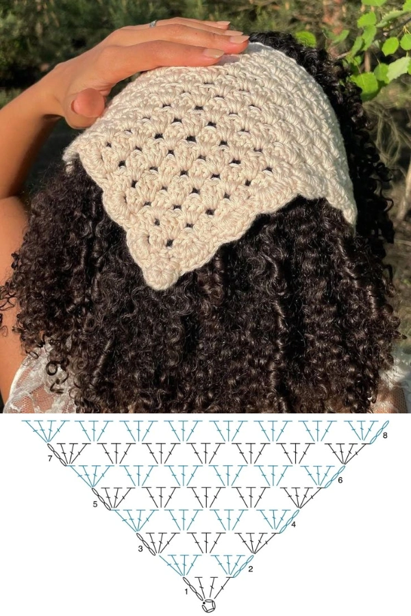 30 Ideias Criativas de Cachecol, Xales e Bandanas de Crochê com um Só Ponto