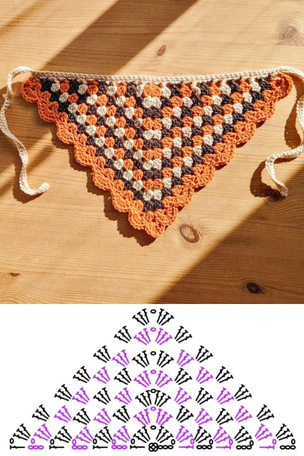 30 Ideias Criativas de Cachecol, Xales e Bandanas de Crochê com um Só Ponto