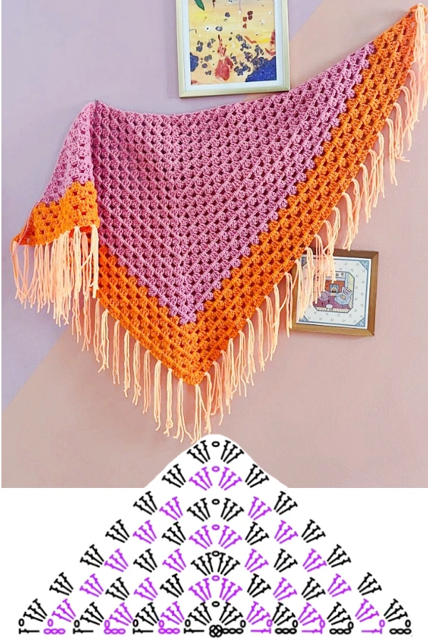 30 Ideias Criativas de Cachecol, Xales e Bandanas de Crochê com um Só Ponto