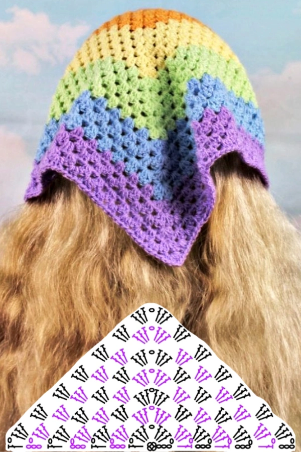 30 Ideias Criativas de Cachecol, Xales e Bandanas de Crochê com um Só Ponto
