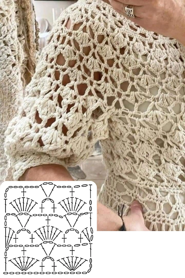 Blusas de Crochê Modernas: Gráficos e Inspirações 2025