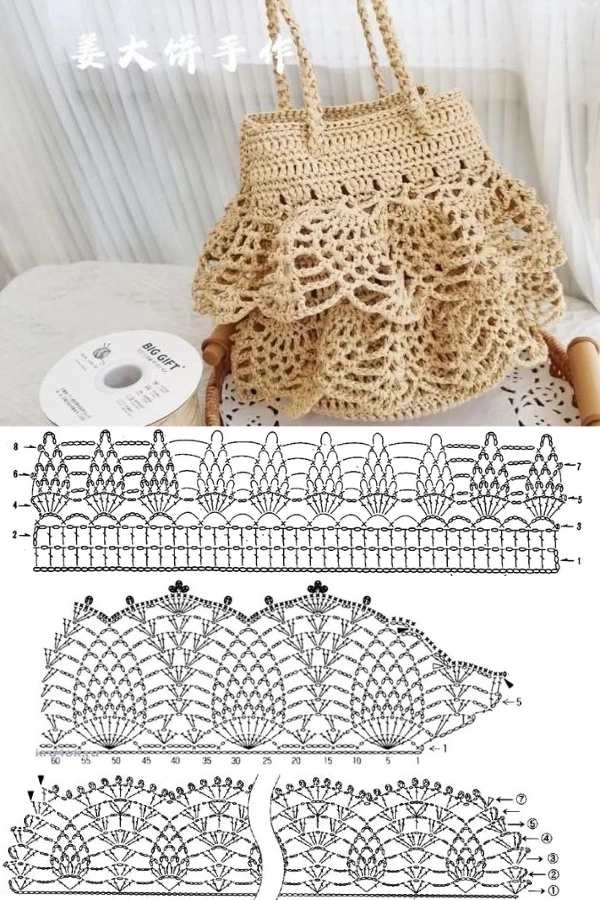 +Novos e Lindos Modelos e Pontos para bolsas de crochê