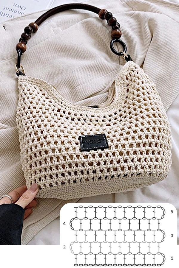 +Novos e Lindos Modelos e Pontos para bolsas de crochê