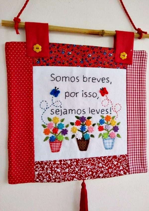 Mensagens Bordadas: Frases de Amor, Aconchego e Boas Vibrações