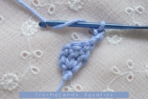 Crochetando desaFios: Passo a passo do ponto coração em diagonal em crochê