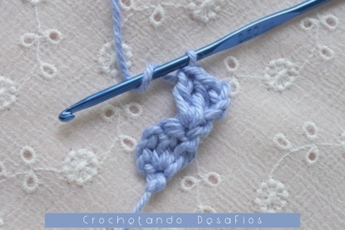 Crochetando desaFios: Passo a passo do ponto coração em diagonal em crochê