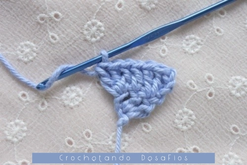 Crochetando desaFios: Passo a passo do ponto coração em diagonal em crochê
