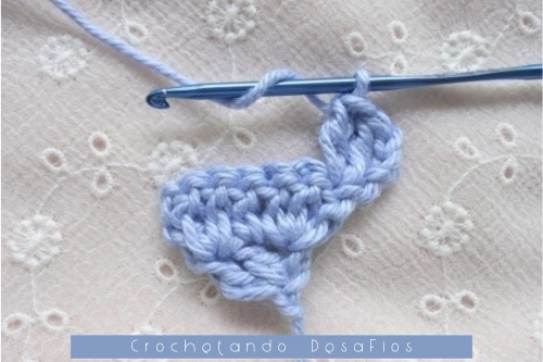 Crochetando desaFios: Passo a passo do ponto coração em diagonal em crochê