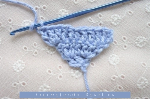 Crochetando desaFios: Passo a passo do ponto coração em diagonal em crochê