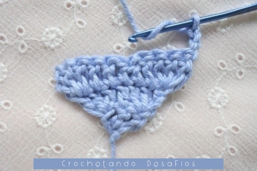 Crochetando desaFios: Passo a passo do ponto coração em diagonal em crochê