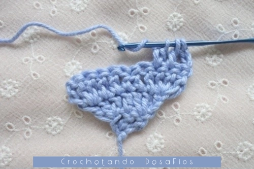Crochetando desaFios: Passo a passo do ponto coração em diagonal em crochê