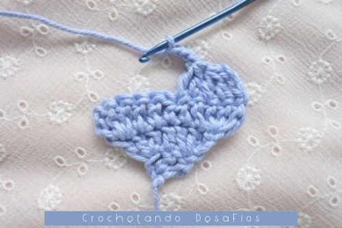 Crochetando desaFios: Passo a passo do ponto coração em diagonal em crochê