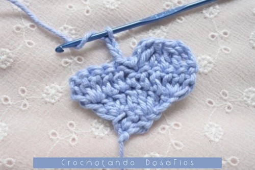 Crochetando desaFios: Passo a passo do ponto coração em diagonal em crochê