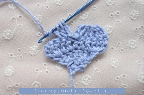 Crochetando desaFios: Passo a passo do ponto coração em diagonal em crochê