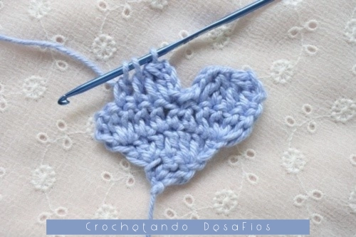 Crochetando desaFios: Passo a passo do ponto coração em diagonal em crochê